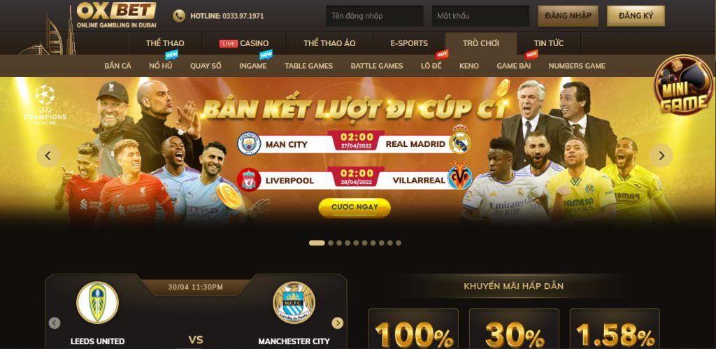 Giới thiệu về nhà cái OXBET