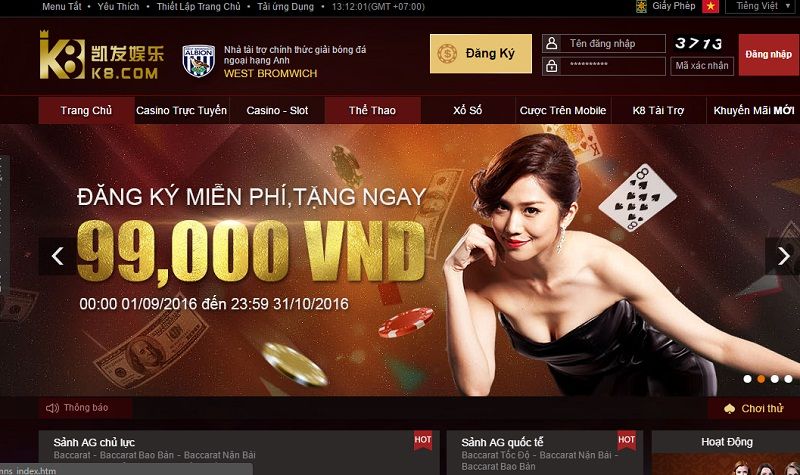 K8 – Trang cá cược online hấp dẫn hàng đầu Châu Âu