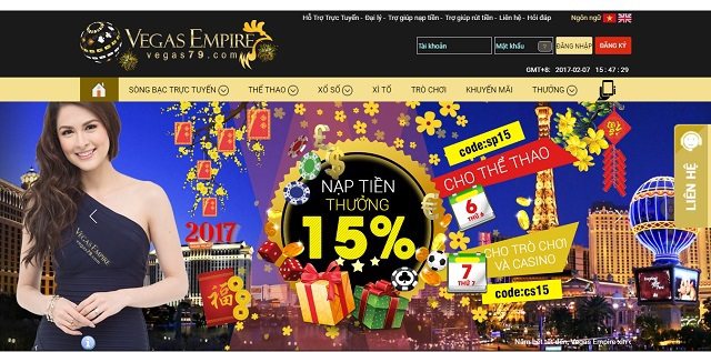 Cách đăng ký/đăng nhập nhà cái Vegas Empire