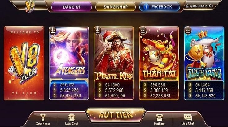 Sản phẩm cá cược, trò chơi tại cổng game V8 Club