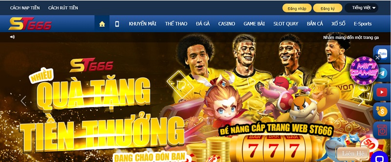 Cách đăng ký/đăng nhập nhà cái ST666
